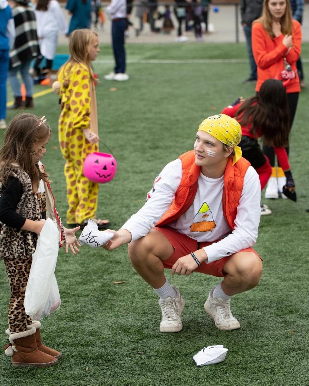 Walker Lasbury at Trick Or Treat Event